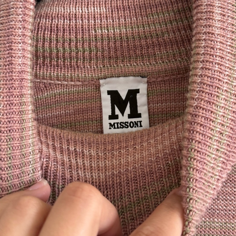 Missoni Pink Striped‎ Turtleneck Sweater - Picture 4 of 5